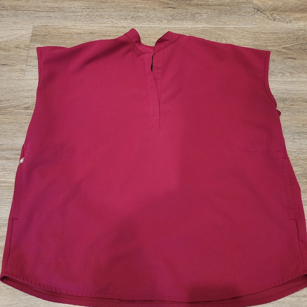 Figs Rafeala Rasberry Scrub Shirt